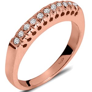 Ροζ Χρυσό δαχτυλίδι γυναικείο Κ14 (RΡ4512)