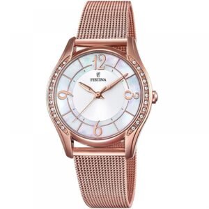 Festina "Mademoiselle" Rose Gold Stainless Steel Bracelet (F20422/1)