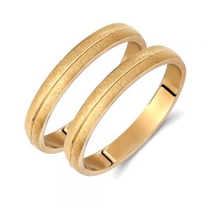 Ζευγάρι Βέρες γάμου-αρραβώνα Χρυσό Κ14 (Σχ.416)