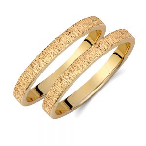 Ζευγάρι Βέρες γάμου-αρραβώνα Χρυσό Κ14 (Σχ.491Δ)