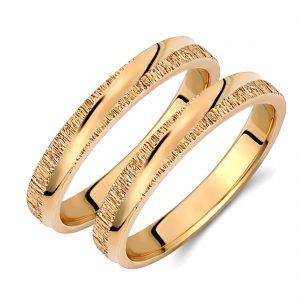 Ζευγάρι Βέρες γάμου-αρραβώνα Χρυσό Κ14 (Σχ.443Κ)