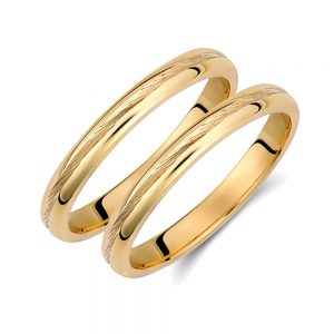 Ζευγάρι Βέρες γάμου - αρραβώνα Χρυσό Κ14 (Σχ.494ΚΛ)